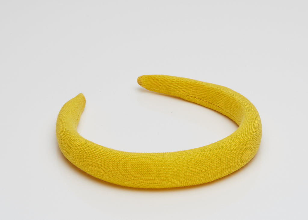 Bright Yellow Padded Headband