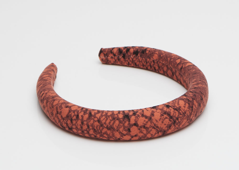 Red Snake Padded Headband