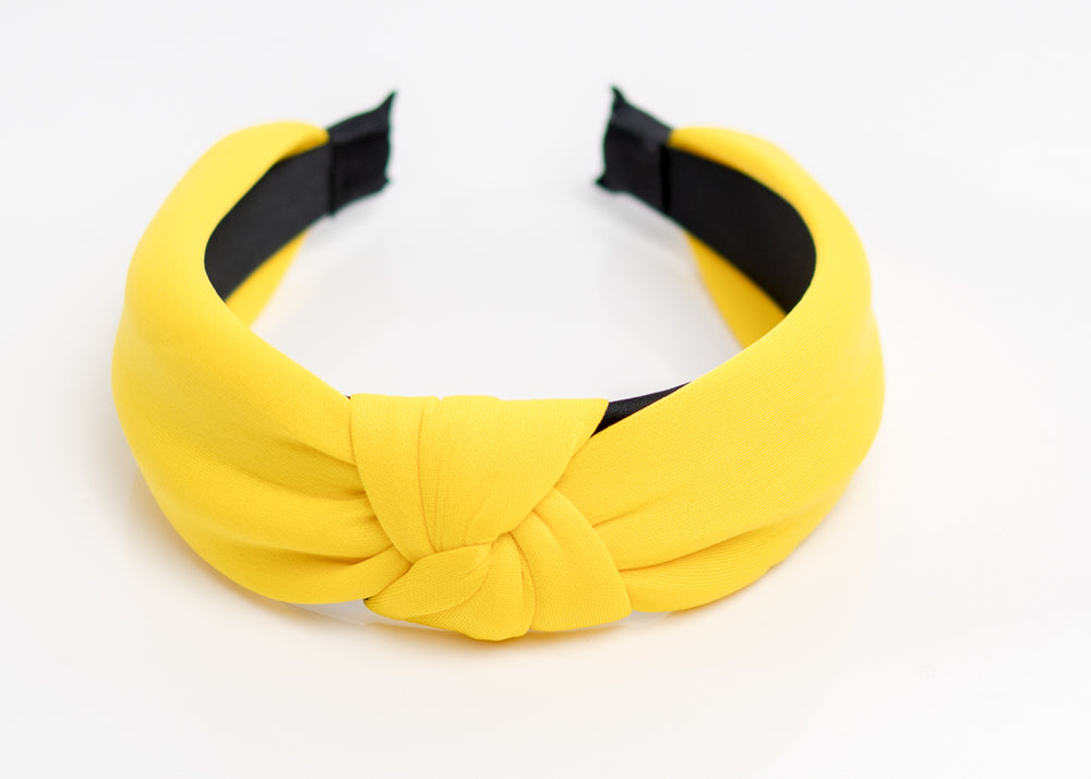 Sunshine Yellow Top Knotted Headband