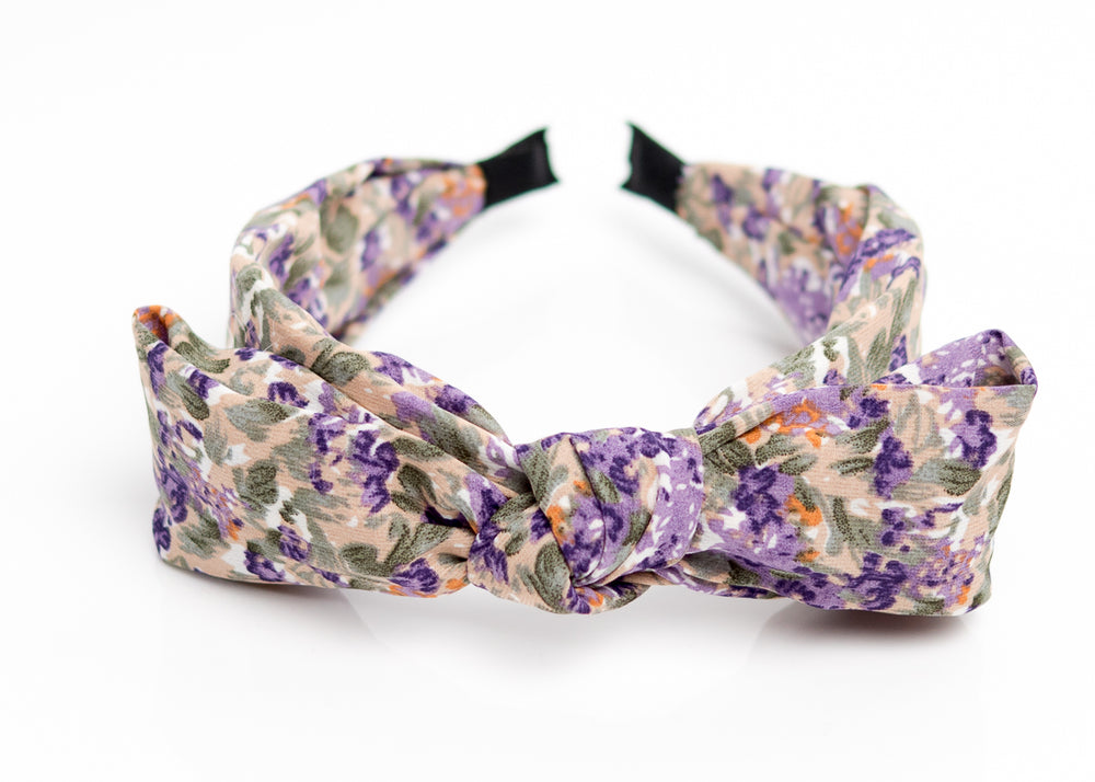 Purple Top Bow Headband