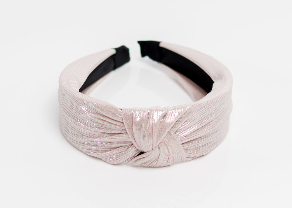 Shimmering Pink Top Knotted Headband