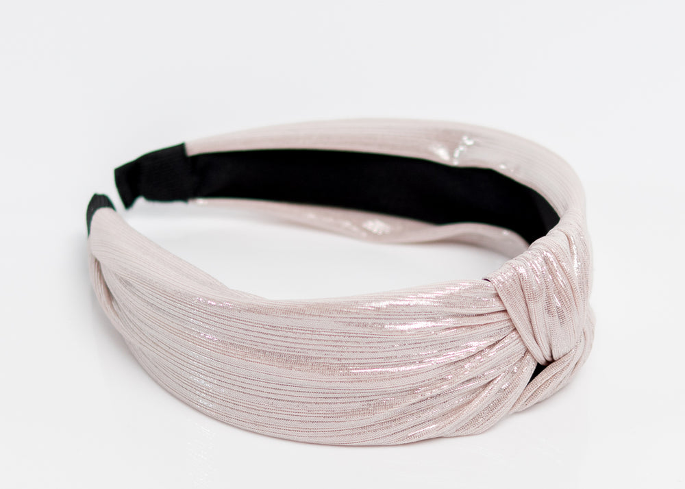 Shimmering Pink Top Knotted Headband